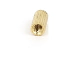 thumbnail image 2 of Unique Bargains 100 Pcs Female Threaded Pillars Brass Standoff Spacer Gold Tone M2x6mm, 2 of 2