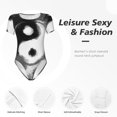 thumbnail image 4 of Balery Yin And Yang Body de cuello redondo de manga corta para mujer Tops de manga corta Tops básicos-Medium, 4 of 7