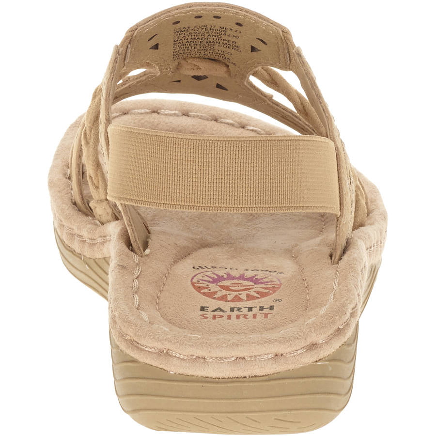 Earth Origins Women's Birdine Leather Sandal I Casual, Slip Resistant,  Everyday Sandals - Coco - 9 - Walmart.com