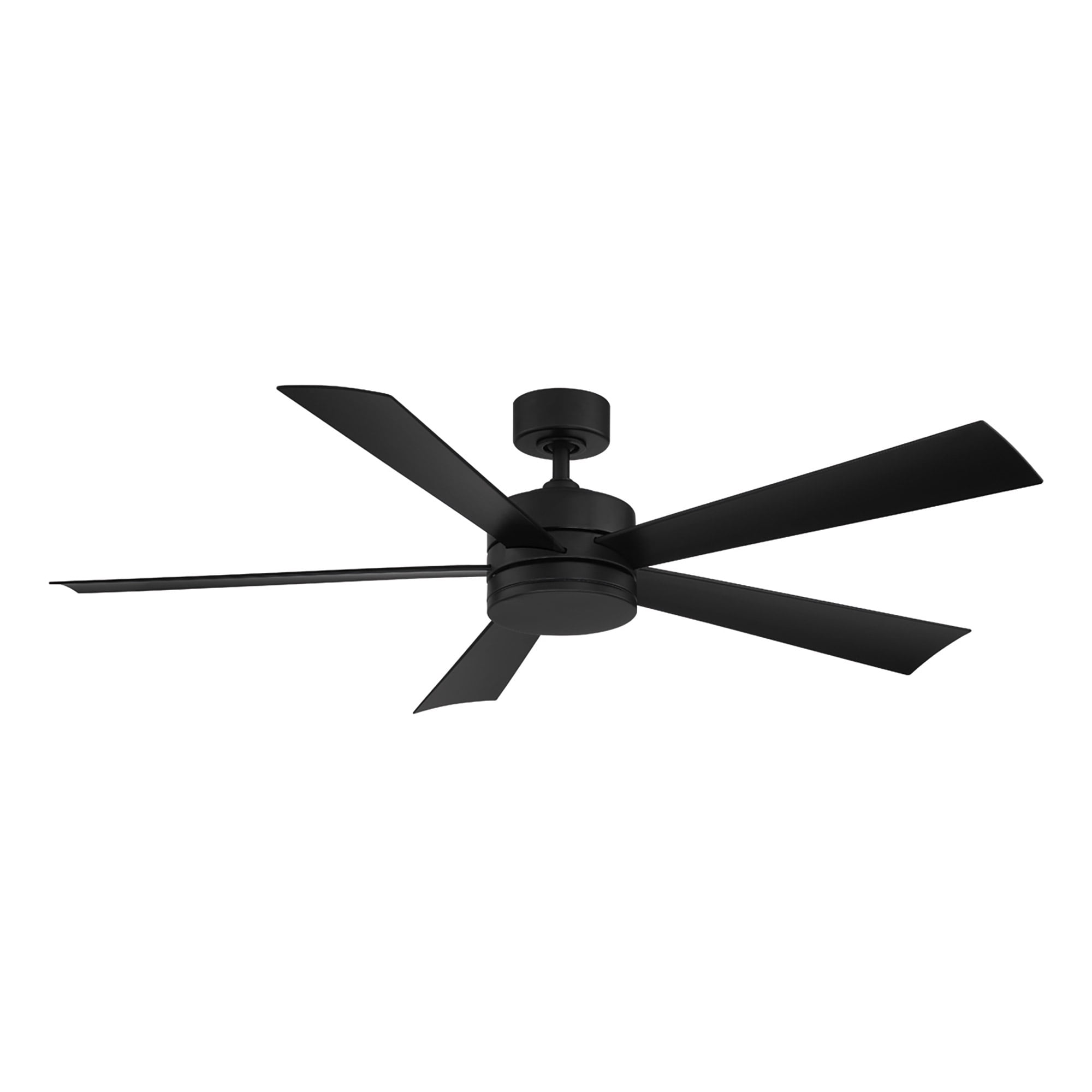 Wynd 60" Matte Black Integrated LED Smart Ceiling Fan with Remote Control
