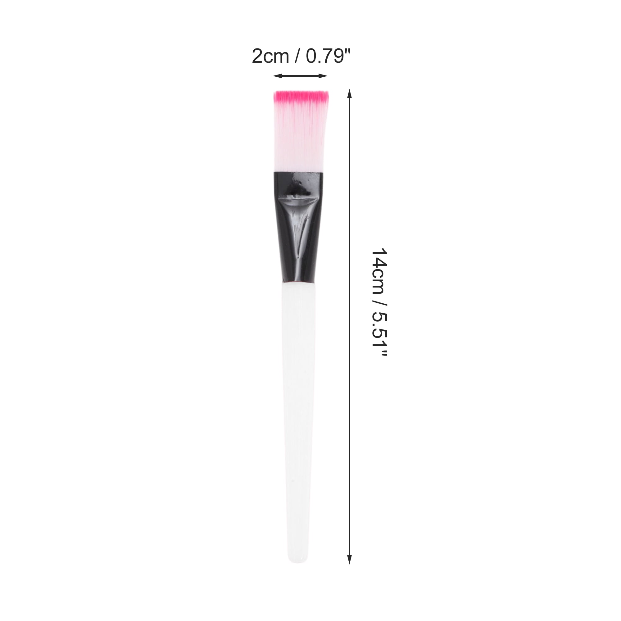 Unique Bargains Soft Face Mask Applicator 5 Pcs White, Pink