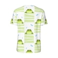 thumbnail image 2 of Daiia Frogs and Dragonflies Mens Baseball Jersey Button Down Shirts Short Sleeve Sports Uniforms-4X-Large, 2 of 9