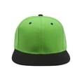 thumbnail image 2 of Top Headwear Flat Bill Adjustable Snapback Cap - Green/Black, 2 of 2