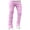Pink, variant on DDAPJ pyju Fashion Cargo Pants for Men 2023 Clearance,Skinny Fit Distressed Pants Straight Leg Stacked Jeans Vintage Destroyed Denim Pants with Patch Design Hip Hop Streetwear