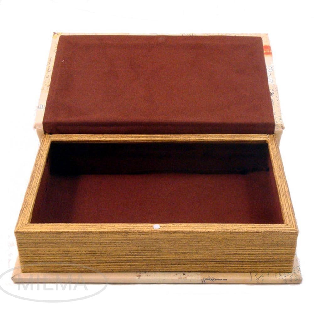 Fairy Book Box Decorative Book Box Leather & Wood Kids Secret Book Girl's Jewelry Box Fairy Keepsake