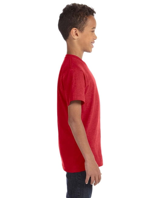 Aquaguard Boys 3-Pack T-Shirt Crew Neck Short Sleeve 100% Cotton Tee, Size: 4-14 - Small Vintage Red