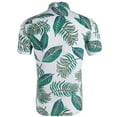thumbnail image 3 of Pompotops Chemise Blouse à Manches Courtes à Col à Revers Décontractée pour Homme à Motif Imprimé en Solde, 3 of 7
