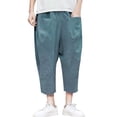 thumbnail image 1 of PEASKJP Men's Flat-Front Shorts Cotton Drawstring Stretch Summer Beach Shorts Twill Short with Pockets,GN2 XXL, 1 of 5