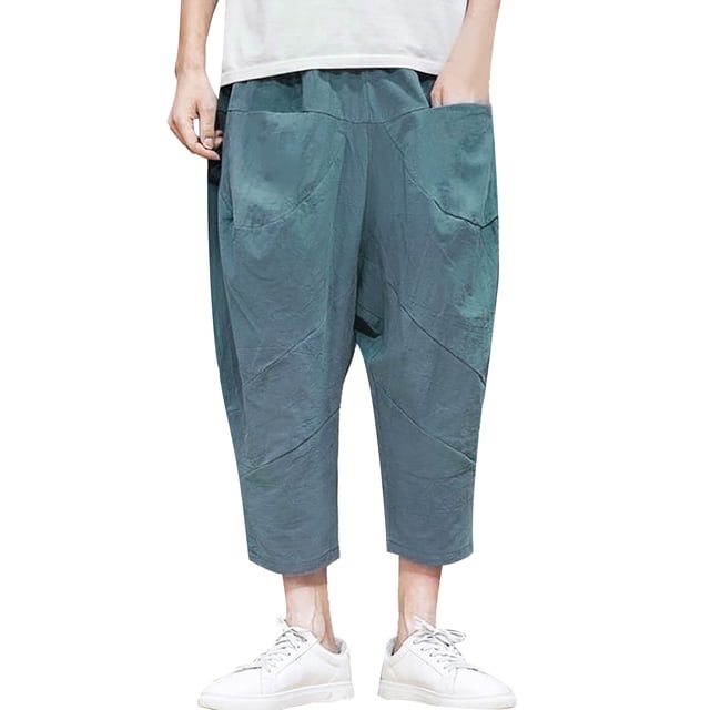 PEASKJP Men's Flat-Front Shorts Cotton Drawstring Stretch Summer Beach Shorts Twill Short with Pockets,GN2 XXL