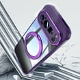 thumbnail image 4 of ELEHOLD Case for Google Pixel 9 / 9 Pro, Shockproof Anti-Scratch Full Camera Protector Case with 360° Ring Holder Stand,Darkpurple, 4 of 9