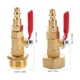 thumbnail image 2 of COMPUKAS rv clear sewer hose adapter Brass Ball Valve Control for RV Owners 1 Set, 2 of 6