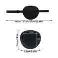 thumbnail image 3 of 3D Monocular Eye Patch Polyester Sponge Breathable Eye Mask for Amblyopia Strabismus Training Cosplay Prop, 3 of 5