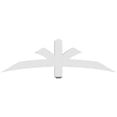 thumbnail image 4 of 60"W x 17 1/2"H x 4"D x 4"F, 7/12 Pitch, Davenport Architectural Grade PVC Gable Bracket, 4 of 8