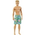 thumbnail image 3 of Barbie Ken Beach Summer Doll, Blonde W Ith Printed Trunks, 3 of 6