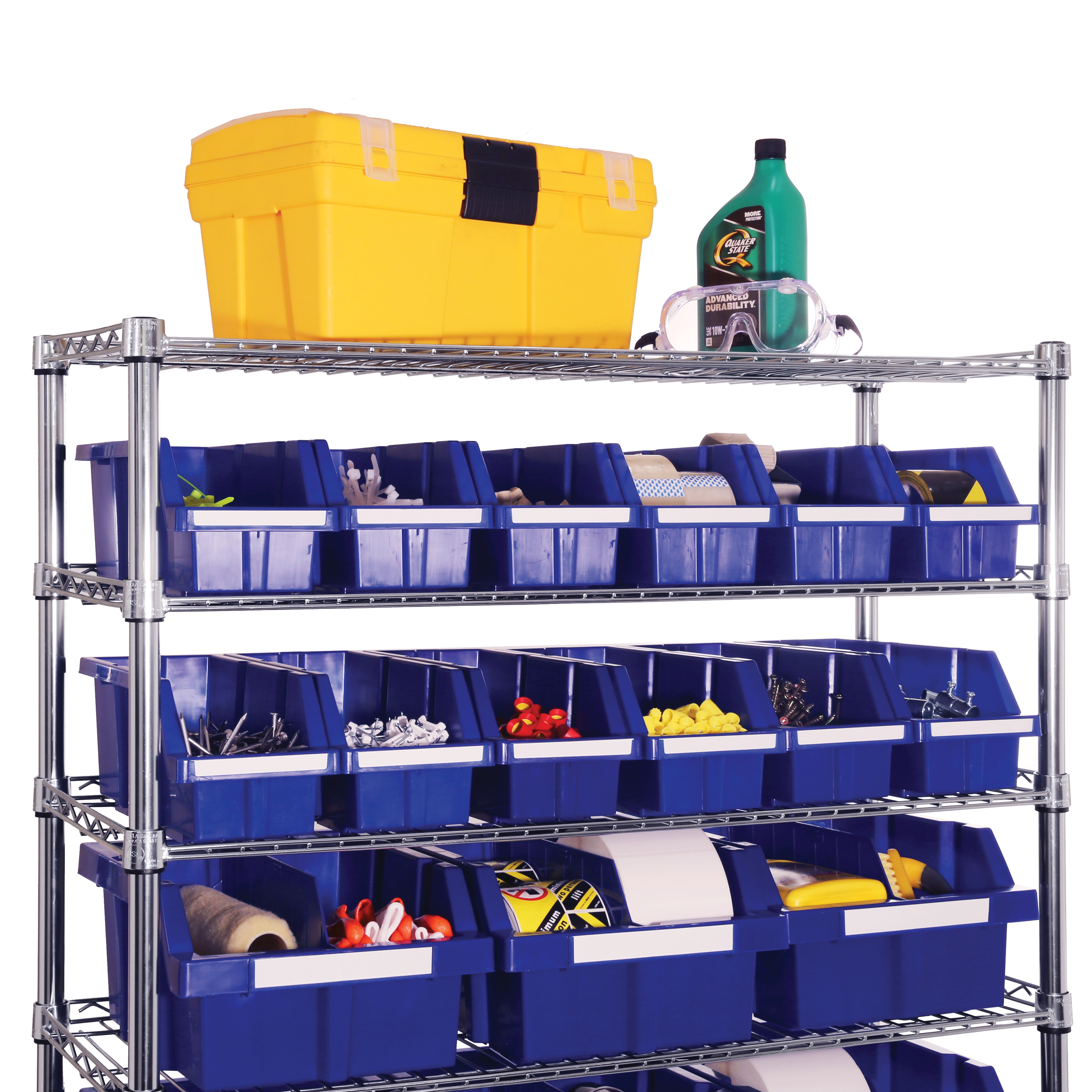 Seville Classics 7-Tier NSF 22-Bin Storage Rack – 36W X 14.25D X 56H