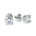 thumbnail image 3 of 1.50ct Lab Grown Diamond Studs 14k White Gold Screw Backs, 3 of 4