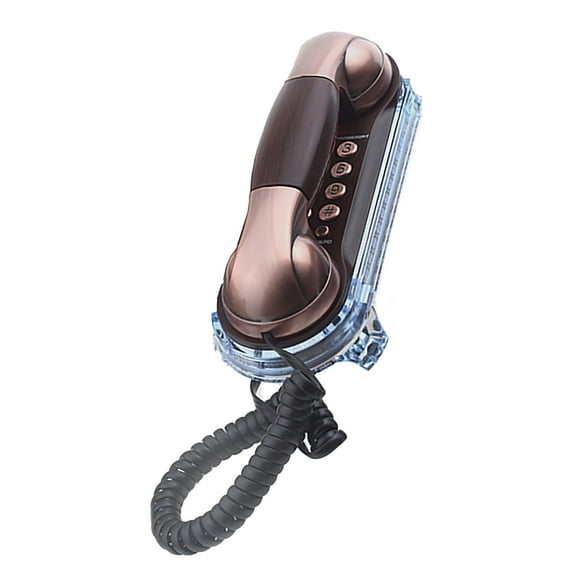 MT025 Telephone Elegant Wall Mounted Phone with Big Button, Redial and Incoming Call Flashing Functions