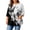 Black, variant on MLQIDK Plus Size T Shirts for Women Loose Cute Shirts 3/4 Sleeve V-Neck Floral Graphic T-Shirt Summer Casual Tunic Tops Brown 3XL