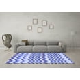 thumbnail image 3 of Ahgly Company Indoor Rectangle Abstract Blue Contemporary Area Rugs, 7' x 9', 3 of 4