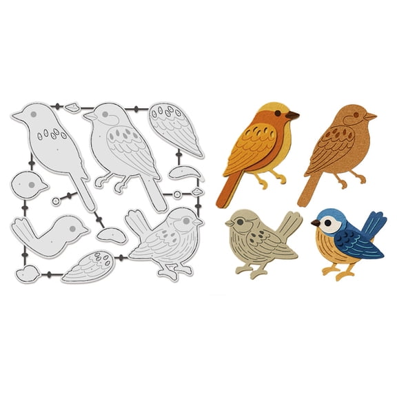 Birds Cutting Dies for Card Making Animal Die Cuts Metal Cutting Die for Notebook Scrap Booking Spring Dies Stencil DIY Embossing Paper Album Craft Decor DIY