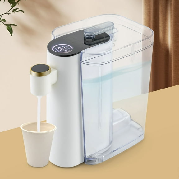 White 1200ml Cold and Hot Water Dispenser Top Loading Small Water Cooler Dispenser 1500W,Five Water Temperatures for Kitchen, Bedroom, Office