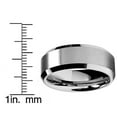 thumbnail image 4 of Metal Masters 8mm High-Polish Matte Finish Mens Tungsten Ring Wedding Band, 4 of 7