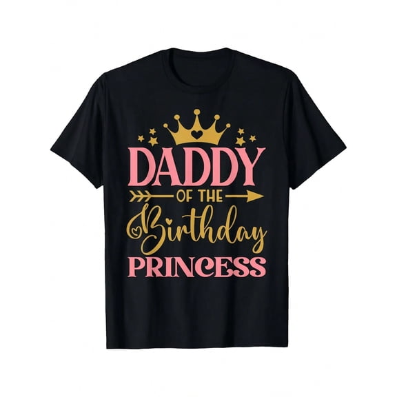 Dad of the Birthday Princess Shirt, Birthday Family Matching Tee, Father Daughter Birthday Gift