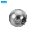 thumbnail image 3 of Uxcell M6x15mm Ball Nuts Knob, 4 Pack Thread 304 Stainless Steel Round Blind Hole Screw Cap Cover, Silver, 3 of 6