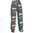 thumbnail image 3 of Mickey Mouse Goofy Donald Duck as Santa Ho Ho Ho Christmas Lounge Pants, 3 of 3