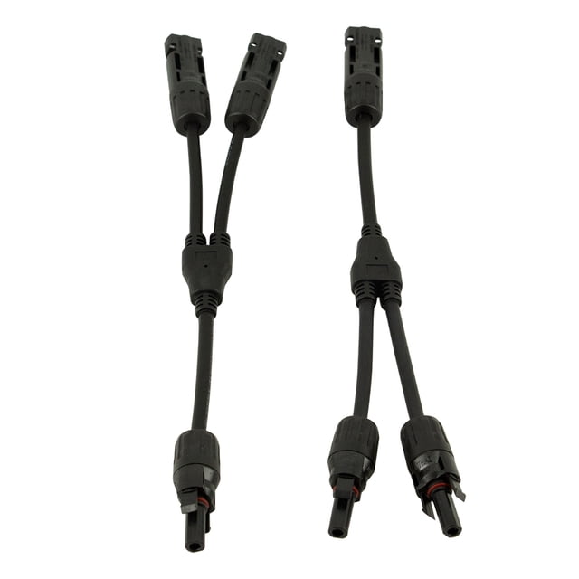Conector Irfora Portátil 2 piezas Panel Solar Cable conector adaptador impermeable IP67 en forma de Y 3 conectado conector de rama Irfora Conector