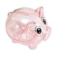 thumbnail image 2 of Hucha Animal Banco de Dinero Lata de Almacenamiento,Regalo Del Festival Cerdo Ahorro Olla Adorno de Mesa Escultura de Cerdo,Caja de Dinero para Niños Rosa, 2 of 8