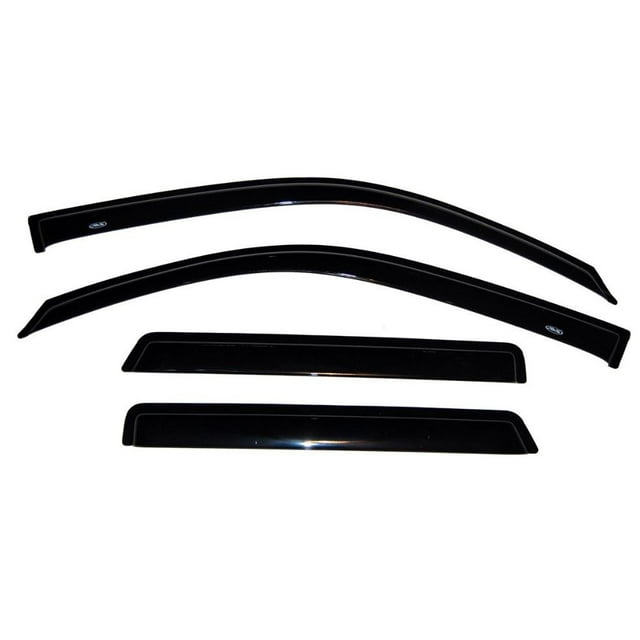 Auto Ventshade Rainguard 94802 Ventvisor; Design Aérodynamique; à Coller; Fumée; Acrylique; Ensemble de 4