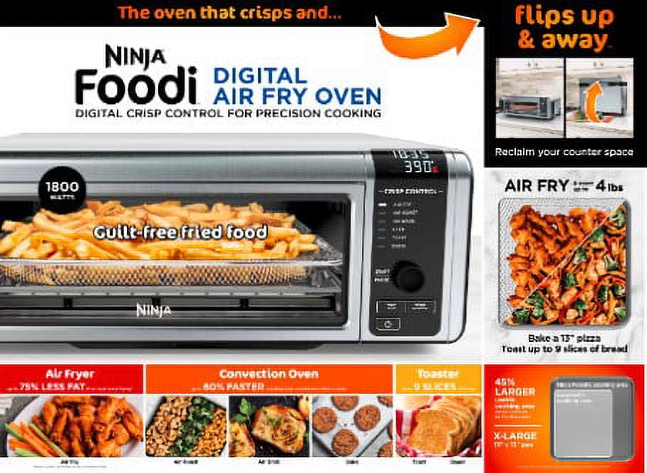 Ninja Foodi SP080 6-in-1 1800 Watt Digital Large Flip-Away Air Fry