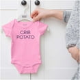 thumbnail image 5 of Crib Couch Potato Lazy Cute Funny Romper Boys or Girls Infant Baby Brisco Brands NB, 5 of 6