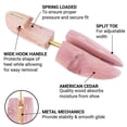 thumbnail image 4 of FootFitter Wide Heel Split Toe Cedar Shoe Trees for Men, 2-Pack, 4 of 7