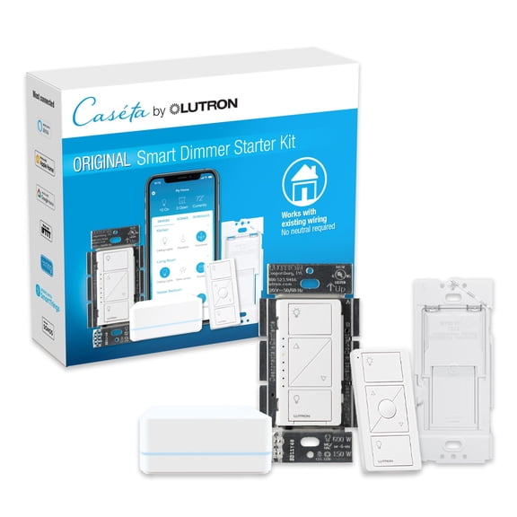 Kit de atenuador inteligente Lutron Caseta 150 W sin neutro