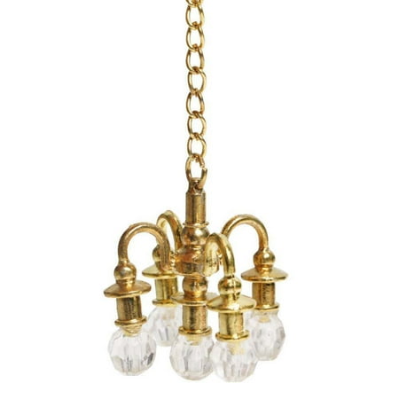 

MEIDELI Dollhouse Chandelier Durable Unfading Beautiful Delicate Dollhouse Chandelier