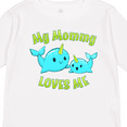 thumbnail image 4 of Inktastic My Mommy loves me- cute narwhal Boys or Girls Long Sleeve Toddler T-Shirt, 4 of 5
