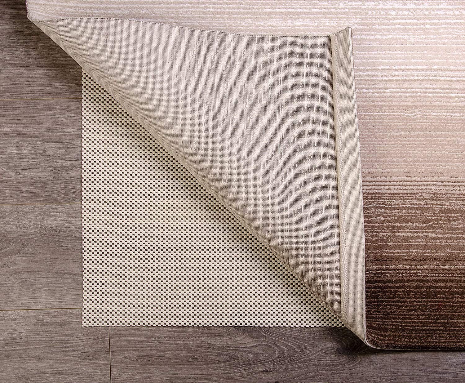 homeroots home decor 394897 4' x 6' Ivory King's Premium Non Slip Rug Pad