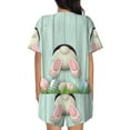 thumbnail image 6 of Sigee White Bunny Bottom And Easter Eggs for Sleepwear Casual Pjs with Pockets Women's Pajamas Sets Shorts 2 Piece Short Sleeve Lounge Sets 4X-Large, 6 of 9