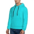 thumbnail image 3 of Sikiie Aqua Men's Hoodie, Essentials Hoodie, Sweatshirt, Pullover Hooded Sweatshirt for Men-3X-Large, 3 of 7