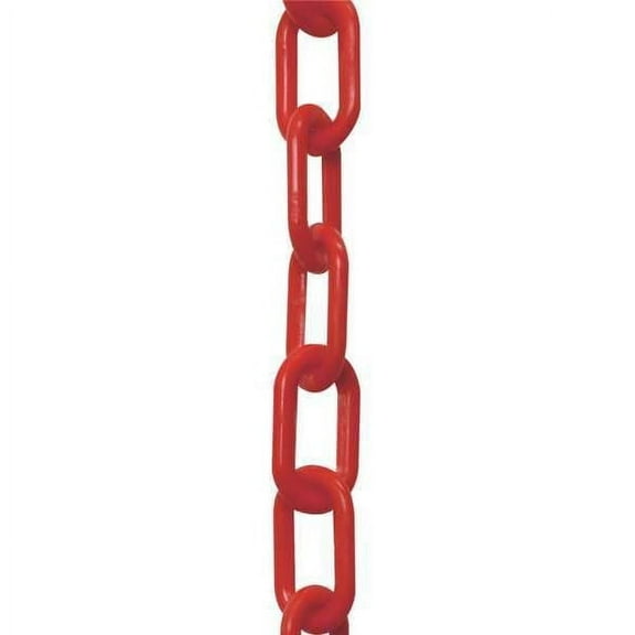 Manufacturer Varies Plastic Chain, Red, 50 ft Length, Gloss 50005-50