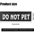 thumbnail image 3 of Do Not Pet Dog Harness Patches, in Training Dog Patch, Reflective Removable, 6.2in X 1.9in, 3 of 8