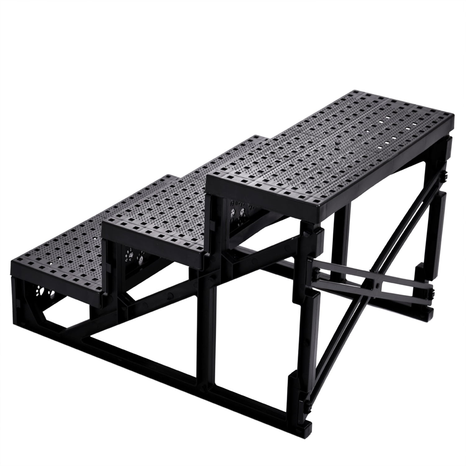 Pefilos 11.7 Inch Dog Stairs and Steps for Small Dogs Cats,Non-Slip 3 Tiers Plastic Dog Ramp/Ladder, Best for Small Animals,Doggy,Kitty, Pink Pefilos 11.7 Inch Dog Stairs and Steps for Small Dogs Cats,Non-Slip 3 Tiers Plastic Dog Ramp/Ladder, Best for Small Animals,Doggy,Kitty, Pink