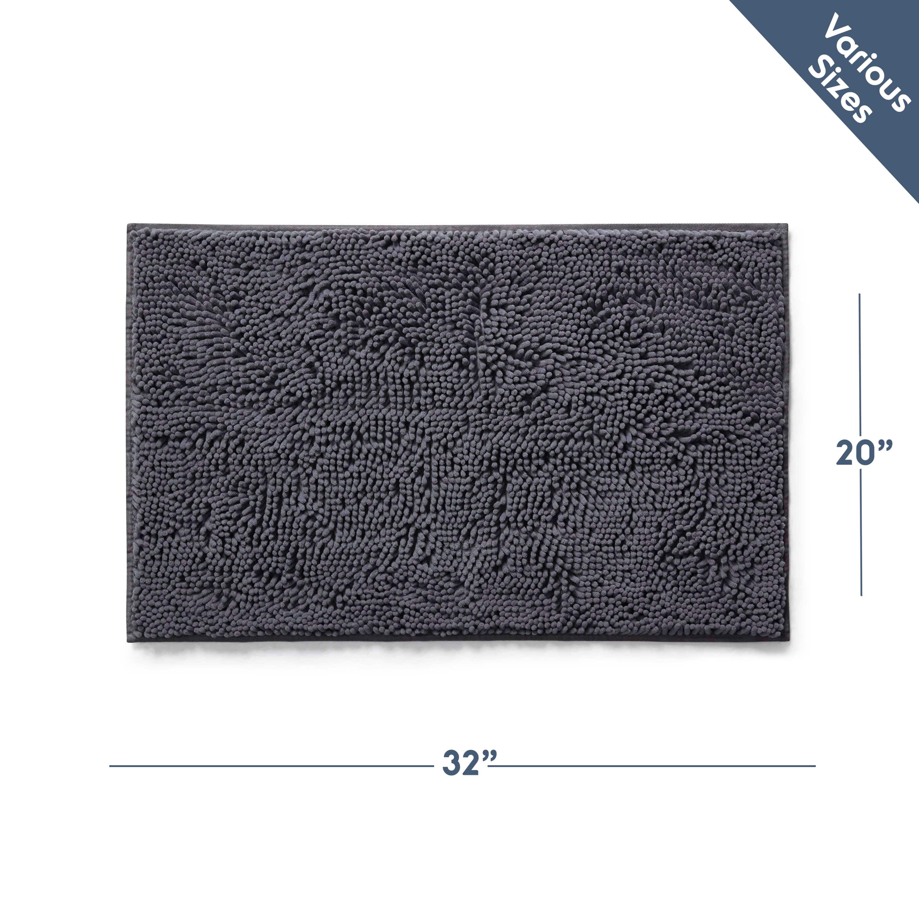 LammaLoe Bath Rug, Chenille Bathroom Rug, Absorbant Bath Mat for Bathroom Decor, Shower Mat 20x32