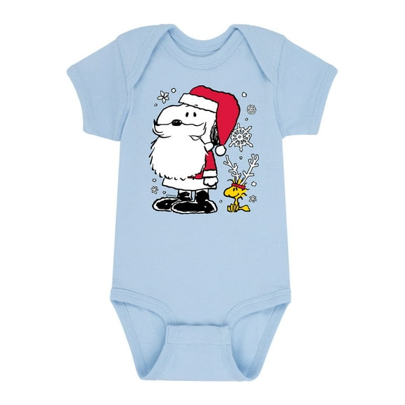 Peanuts - Holidays - Santa Snoopy & Reindeer Woodstock - Infant Baby One Piece
