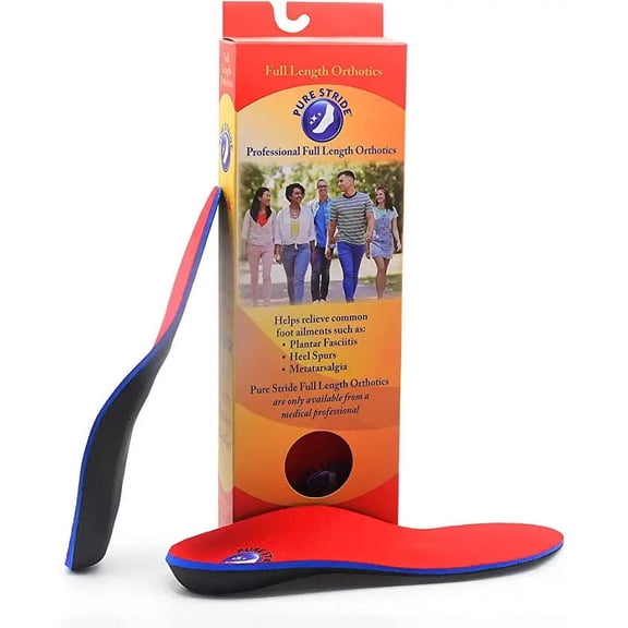 PURE STRIDE Full Length Orthotics Inserts Arch Support New All Sizes