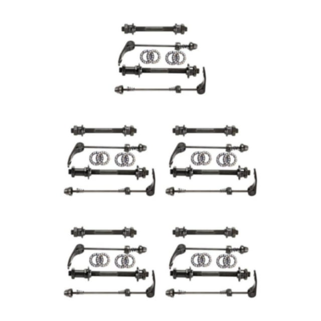 Maytalsory Metal Bike Axle Quick Release Skewer Set For Reliable Black Easy Installation front and Rear axle 5Set