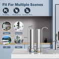 thumbnail image 5 of Frizzlife DS99 Dual Countertop Water Filter System, 8-Stage Stainless Steel Faucet Water Filtration System, 5 of 9