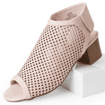 thumbnail image 5 of J. Adams Maddie Booties for Women - Peep Toe Low Block Heel Hook & Loop Strap Sandals, 5 of 7